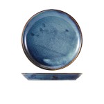 Neville Genware Terra Porcelain Aqua Blue Coupe Plate, 24cm