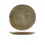 Neville Genware Terra Porcelain Grey Organic Plate, 25cm