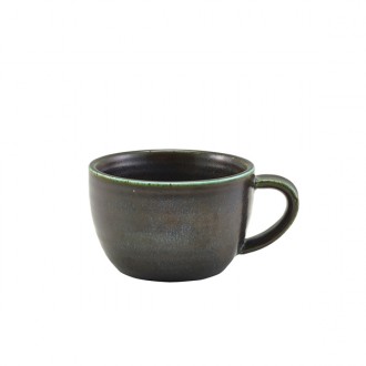 Neville Genware Terra Porcelain Black Coffee Cup 220ml / 22cl/7.75oz 