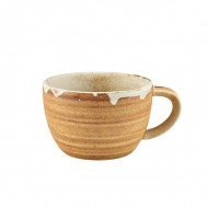 Neville Genware Terra Porcelain Roko Sand Coffee Cup, 280ml / 28.5cl/10oz 