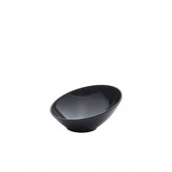 Neville Genware Black Melamine Slanted Buffet Bowl, 21 x 20 x 10cm