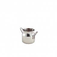 Neville Genware Mini Stainless Steel Milk Churn, 70ml