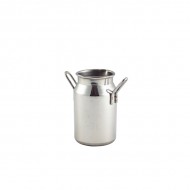 Neville Genware Mini Stainless Steel Milk Churn, 140ml