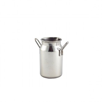 Neville Genware Mini Stainless Steel Milk Churn, 140ml