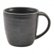 Neville Genware Terra Porcelain Black Mug, 300ml/ 30cl/10.5oz