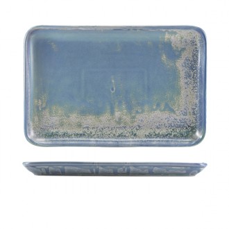 Neville Genware Terra Porcelain Seafoam Rectangular Platter, 30 x 20cm (L x W)