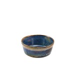 Neville Genware Terra Porcelain Aqua Blue Round Pie Dish, 13.6cm