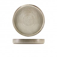 Neville Genware Terra Porcelain Grey Presentation Plate, 20.5 cm 