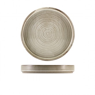 Neville Genware Terra Porcelain Grey Presentation Plate, 20.5 cm 