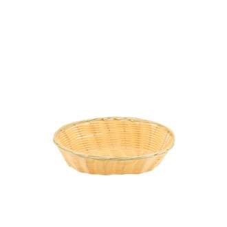 Neville Genware Oval Polywicker Basket, 6"Dia X 2.8" Deep