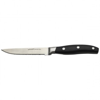 Neville Genware Premium Black Handle Steak Knife 22.5cm (L) 