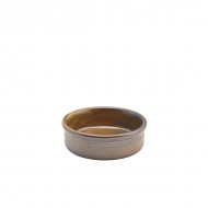 Neville Genware Terra Porcelain Rustic Copper Tapas Dish 10cm