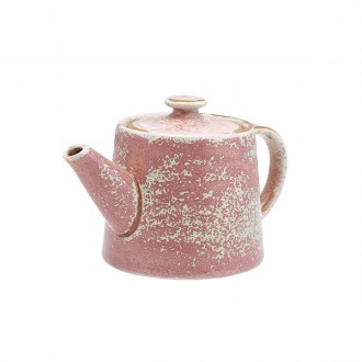 Neville Genware Terra Porcelain Rose Teapot, 50cl/17.6oz