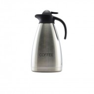 Neville Genware Coffee Inscribed Stainless Steel Contemporary Vacuum Jug, 2 Litres