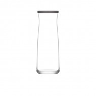 Neville Genware Vera Glass Carafe with Silicone Lid, 1.2 Litres