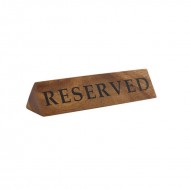 Neville GenWare Acacia Wood Reserved Sign