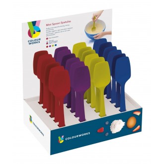 Colourworks Silicone Mini Spoon Spatula, 20cm - Assorted Colours