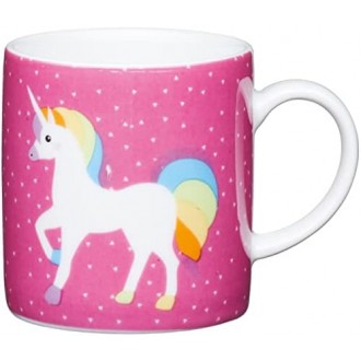 Kitchen Craft Coffee Mug 80 ml Porcelain Unicorn, Multi-Colour