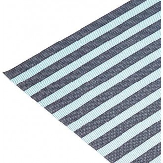 KitchenCraft Woven Vinyl Turquoise Stripe Placemat-45 x 30 cm (17.5" x 12") 