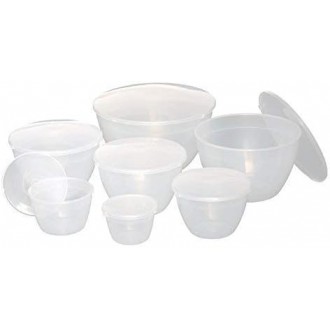 Kitchen Craft Plastic Pudding Basin with Lid, Large, 1.7 Litre (3 Pint)