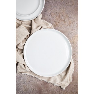 Mikasa Hospitality Bergen Nordic Design Plate, 27 cm, Ice White