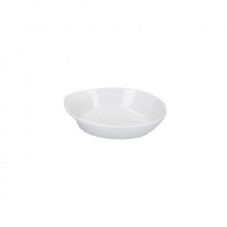 Mikasa Hospitality Teardrop Dip Dish, 10cm-Glossy White 