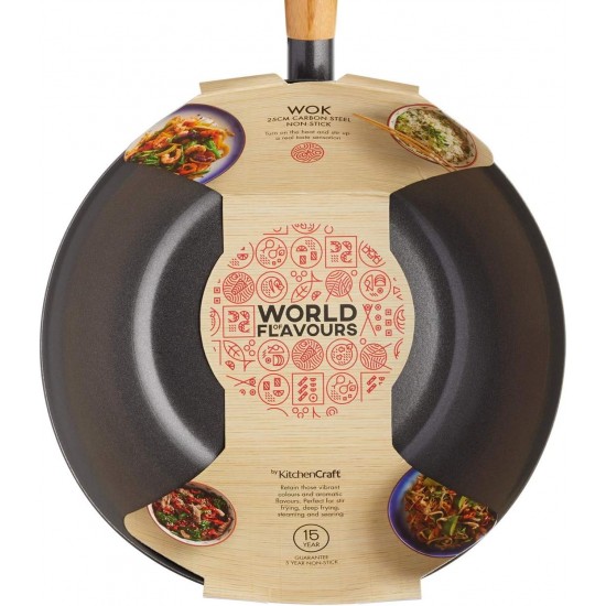 Shop quality World Of Flavours Oriental Carbon Steel Non-Stick Wok, 35cm/14 inches in Kenya from vituzote.com Shop in-store or online and get countrywide delivery!