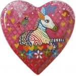 Maxwell & Williams Love Hearts Zig Zag Zeb Heart Plate, 15.5cm 