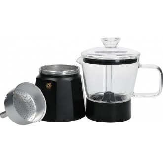 La Cafetière Verona Glass Espresso Maker-6-Cup, Black