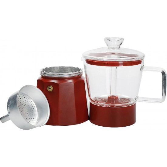 Shop quality La Cafetière Verona Glass Espresso Maker-6-Cup, Red in Kenya from vituzote.com Shop in-store or online and get countrywide delivery!