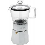 La Cafetière Verona Glass Espresso Maker-6-Cup, Chrome