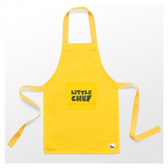 Bonk Kids Poly Cotton Kids Apron, Little Chef Apron, Yellow