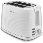 Morphy Richards Dune 2 Slice Toaster Defrost and Re - Heat Settings, Plastic, White