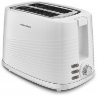 Morphy Richards Dune 2 Slice Toaster Defrost and Re - Heat Settings, Plastic, White