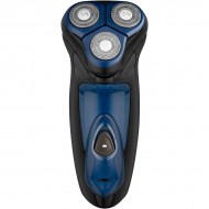 Carmen Men's Signature Triple Head Flex and Pivot Electric Shaver, Midnight Blue