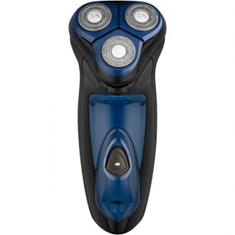 Carmen Men's Signature Triple Head Flex and Pivot Electric Shaver, Midnight Blue