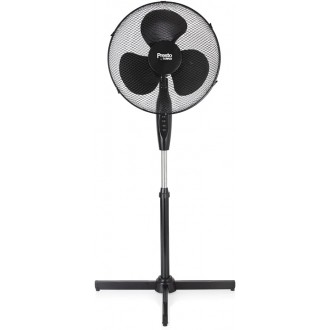 Presto by Tower Pedestal Fan with 3 Speeds, Adjustable Height, Oscillation, 16”, 40W, Black