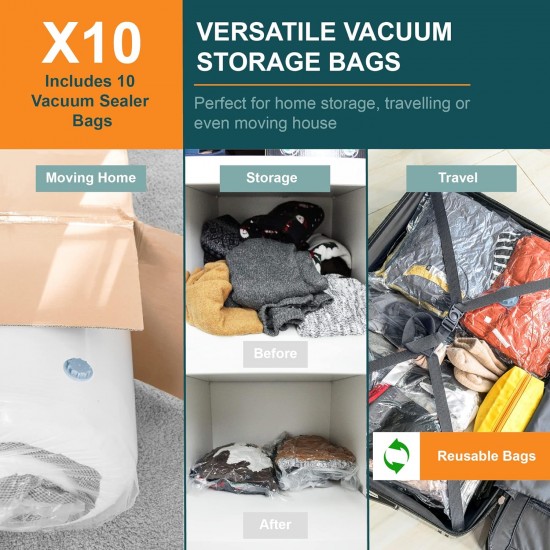 Shop quality OurHouse Set of 10 Vacuum-Seal Storage Bag Set, 40 x 60 cm in Kenya from vituzote.com Shop in-store or online and get countrywide delivery!