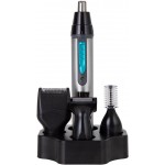 Carmen Titan 4-in-1 Cordless Nose, Ear and Hair Trimmer with USB Cable, Titanium