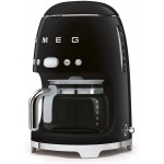 SMEG 50'S Retro Style Drip Filter Coffee Machine, 10 Cup Capacity 1.4 Liter Tank, Black