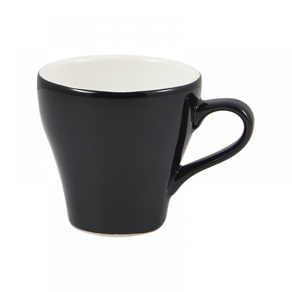 Mugs : Nevile Genware Porcelain Black Tulip Cup, 90ml/ 9cl/3oz ...