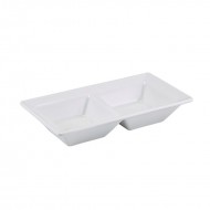 Neville GenWare Porcelain Double Dish, 15 x 8cm / 6 x 3"