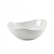 Neville Genware Porcelain Organic Triangular Bowl, 21cm/8.25"