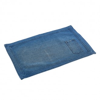 Neville Genware Washed Denim Placemat, 45x30cm