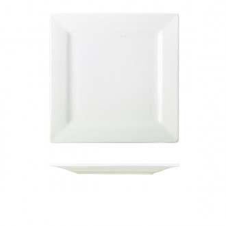 Neville Genware Genware Porcelain Square Plate 26cm/10.25"