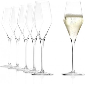 Stölzle Quatrophil Champagne Glasses, Set of 6, 290ml