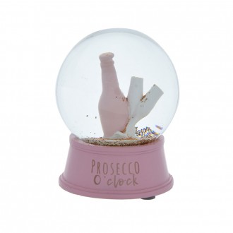 Candlelight Glitter Globe Prosecco O'Clock - Pink & Rose Gold