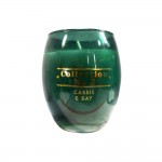 Candlelight Single Wick Cassis and Bay Candle-Green