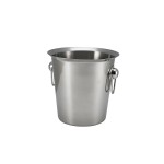 Neville GenWare Stainless Steel Wine Bucket With Ring Handles, 4 Litre Capacity