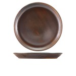 Neville Genware Terra Porcelain Rustic Copper Coupe Plate, 30.5cm